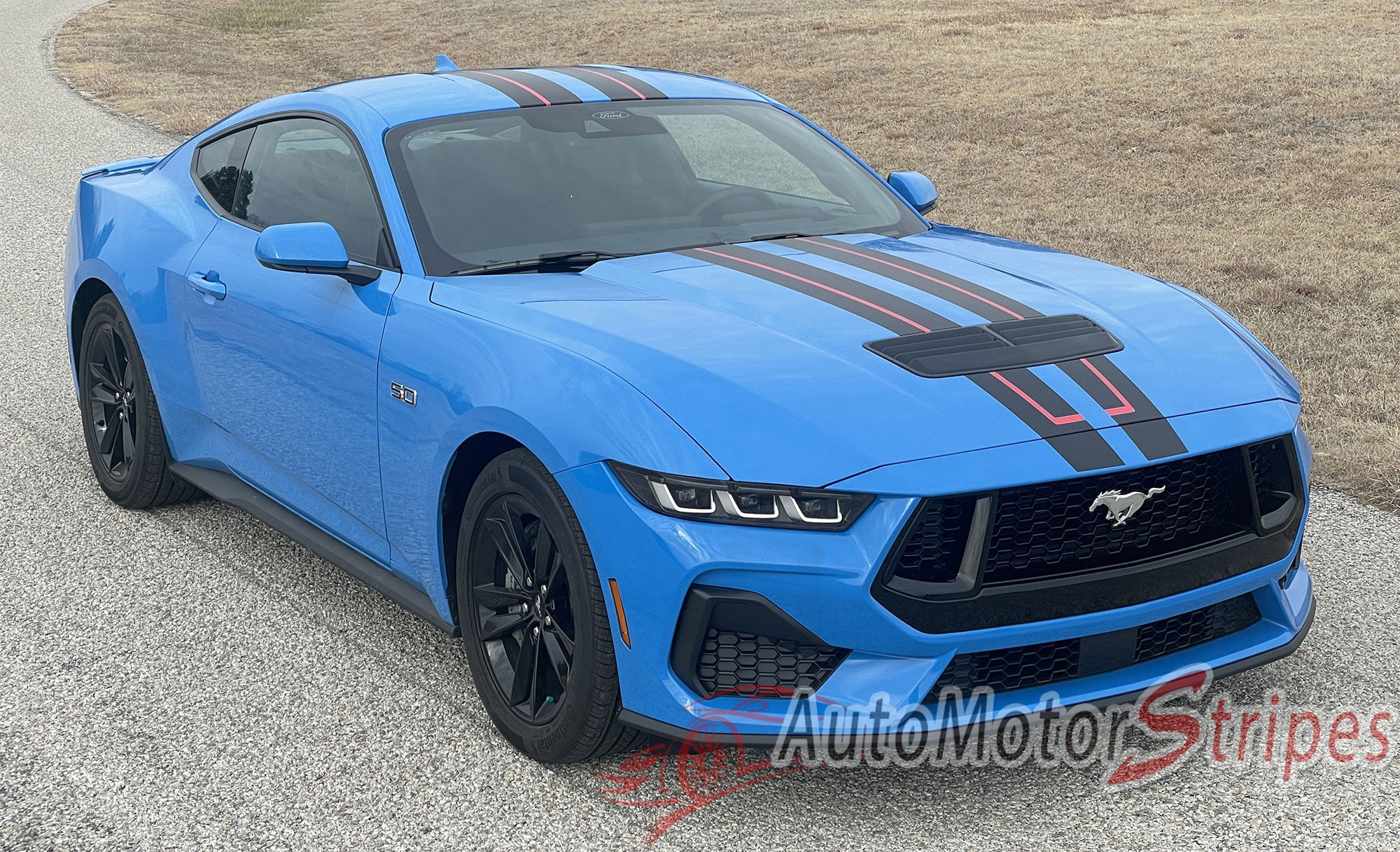 Mustand Racing Racing Stripes 2024 Ford Mustang GT Rally Stripes | Hood Decals | PREMIUM GT RALLY ...