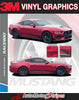View of 2024-2025 Ford Mustang Side Door Lower Rocker Panel Stripes RACEWAY Body Decals 3M Vinyl Graphics