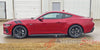 View of 2024-2026 Ford Mustang Hood to Fender Stripes PONY DOUBLE BAR Hood Decals Vinyl Graphics 3M