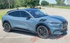 View of 2021-2026 Ford Mustang Mach-E Hood to Fender Stripes BREAKER DOUBLE BAR Hood Decals Vinyl Graphics Kit