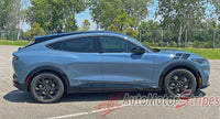 View of 2021-2026 Ford Mustang Mach-E Hood to Fender Stripes BREAKER DOUBLE BAR Hood Decals Vinyl Graphics Kit