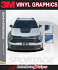 2023-2026 Kia Sportage with 3M vinyl graphics on a white background, featuring AutoMotorStripes branding.