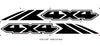Product View of 2022-2026 Nissan Frontier 4x4 Side Graphic Vinyl Stripes Decals Kit