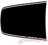 View of 2019-2024 Subaru Forester GROOVE HOOD Decals Accent Stripes 3M Vinyl Graphics Kit