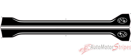 Subaru Forester GROOVE SIDES Door Decals Accent Stripes 3M Vinyl Graphics Kit