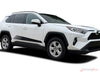 View of 2019-2025 Toyota RAV4 SPLINTER Side Door Body Decals Accent Stripes 3M Vinyl Graphics Kit