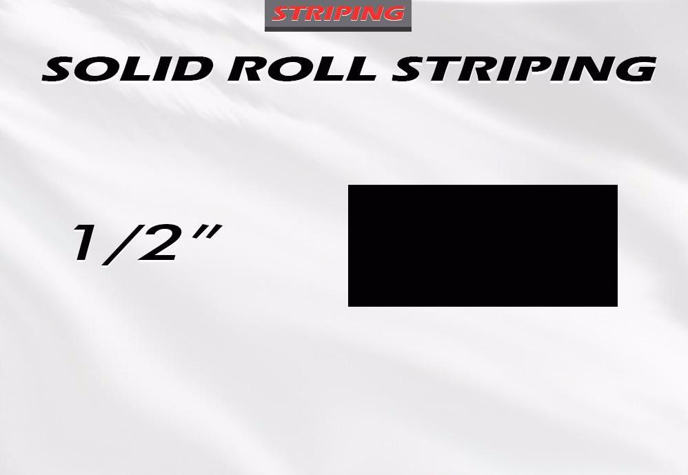 1/2" x 150ft Pin Stripe Roll | Accent Pinstriping | Solid Single Color | Professional Automotive Grade Vinyl