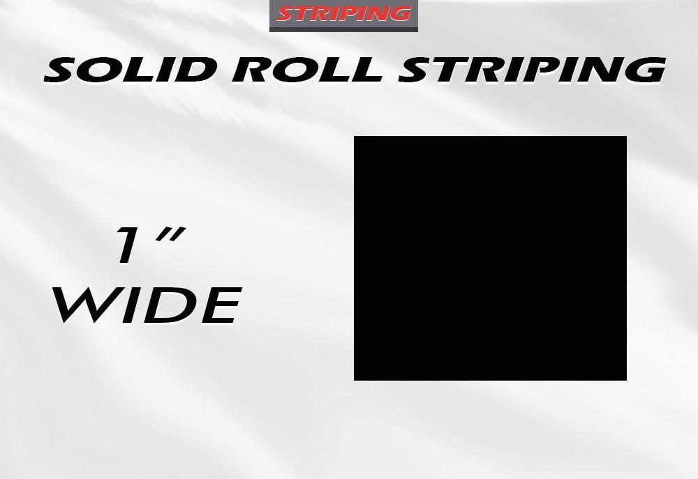 1" x 150ft Pin Stripe Roll | Accent Pinstriping | Solid Single Color | Professional Automotive Grade Vinyl