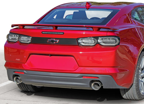 Detailed view of 2019-2024 Chevy Camaro Rear Decklid Blackout Decal Trunk Stripe 3M Vinyl Graphics Kit