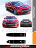 Detailed view of 2019-2024 Chevy Camaro Racing Stripes Overdrive Center Decals Vinyl Graphics Kit Wide Hood Roof Trunk Spoiler Rally