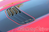 Detailed view of 2019-2024 Chevy Camaro Racing Stripes Overdrive Center Decals Vinyl Graphics Kit Wide Hood Roof Trunk Spoiler Rally