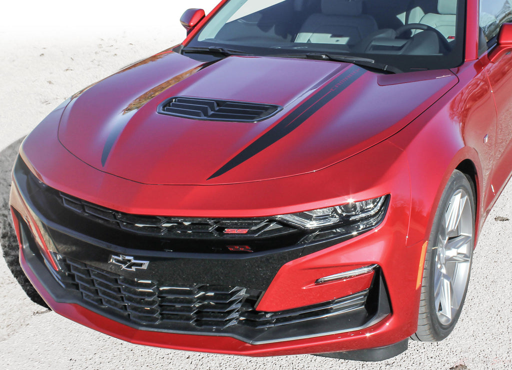 2019-2024 Chevy Camaro Spider Decals Hood Spear Stripes Widow 3M Vinyl Graphics Kit