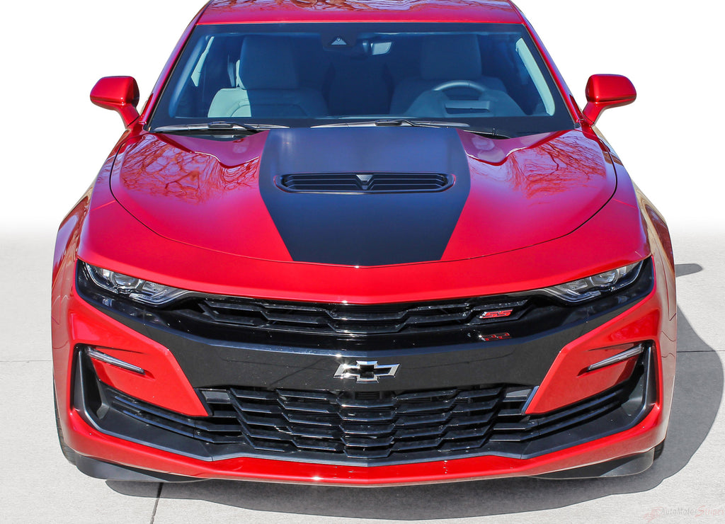 2019-2024 Chevy Camaro Stinger Hood Decal Shock Center Stripe 3M Vinyl Graphics Kit