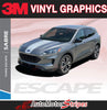 2020 2021 2022 2023 2024 Ford Escape SABRE Center Hood Accent Vinyl Graphic 3M Stripes Decal