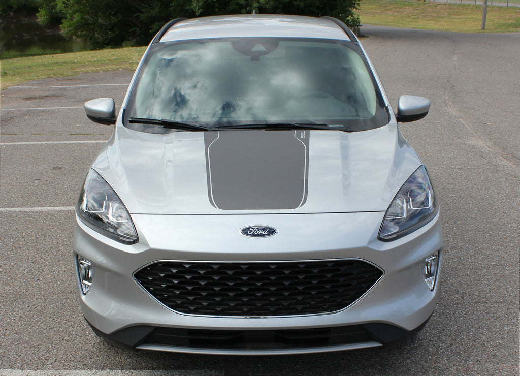 2020-2024 Ford Escape DEPART Center Hood Accent Vinyl Graphic 3M Stripes Decal