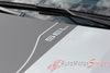 Detailed view of 2020-2024 Ford Escape DEPART Center Hood Accent Vinyl Graphic 3M Stripes Decal