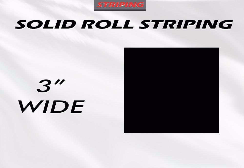 3" x 150ft Pin Stripe Roll | Accent Pinstriping | Solid Single Color | Professional Automotive Grade Vinyl
