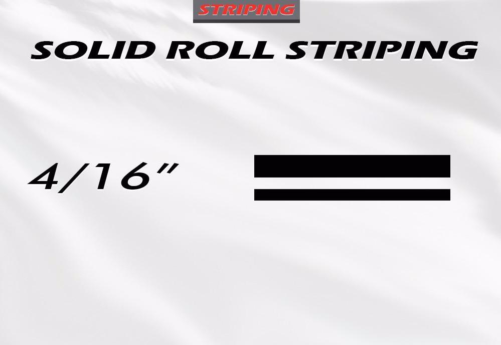 4/16" x 150ft Pin Stripe Roll | Accent Pinstriping | Solid Single Color | Professional Automotive Grade Vinyl