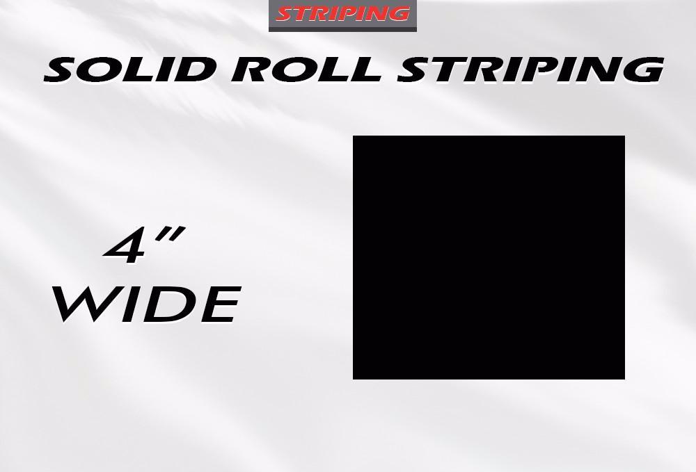 4" x 150ft Pin Stripe Roll | Accent Pinstriping | Solid Single Color | Professional Automotive Grade Vinyl