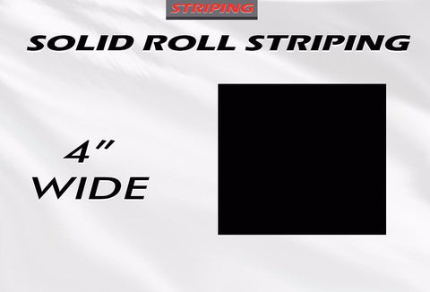 4" x 150ft Pin Stripe Roll Accent Pinstriping | Solid Single Color | Professional Automotive Grade Vinyl
