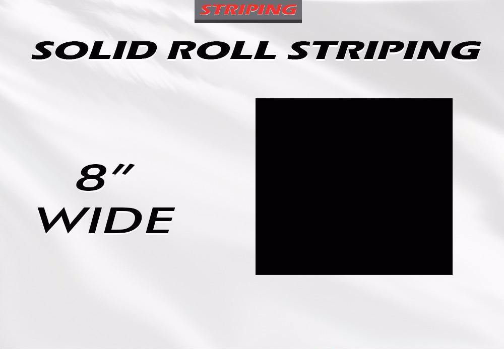 8" x 50ft Pin Stripe Roll | Accent Pinstriping | Solid Single Color | Professional Automotive Grade Vinyl
