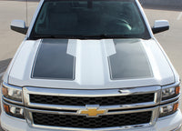 2014-2015 Chevy Silverado 1500 Rally Plus Edition Style Truck Racing Vinyl Graphics 3M Stripes Kit