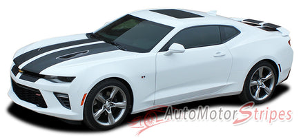 Detailed view of 2016-2028 Chevy Camaro Cam-Sport OEM Factory Style Rally and Racing Stripes Kit fits SS and RS Models