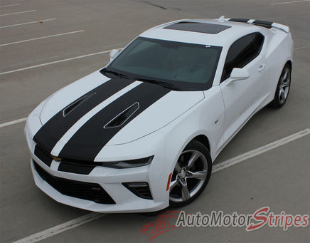 Detailed view of 2016-2028 Chevy Camaro Cam-Sport OEM Factory Style Rally and Racing Stripes Kit fits SS and RS Models