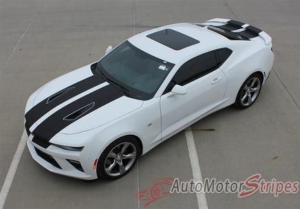 Detailed view of 2016-2028 Chevy Camaro Cam-Sport OEM Factory Style Rally and Racing Stripes Kit fits SS and RS Models