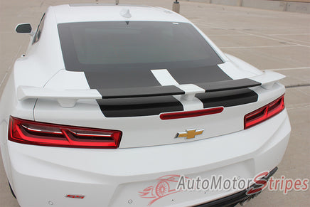 Detailed view of 2016-2028 Chevy Camaro Cam-Sport OEM Factory Style Rally and Racing Stripes Kit fits SS and RS Models
