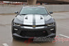 Detailed view of 2016-2028 Chevy Camaro Cam-Sport Pin Striping Outline OEM Factory Style Hood Rally Decals 3M Racing Stripes Kit fits SS RS V6