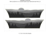 Detailed view of 2021-2025 Ford Bronco Full Size WANDERER Side Body Stripes Upper Door Accent Decals Vinyl Graphics Kits 3M