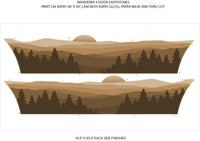 Detailed view of 2021-2026 Ford Bronco Full Size WANDERER Side Body Stripes Upper Door Accent Decals Vinyl Graphics Kits 3M