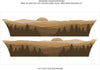 Detailed view of 2021-2025 Ford Bronco Full Size WANDERER Side Body Stripes Upper Door Accent Decals Vinyl Graphics Kits 3M