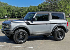 2021 2022 2023 Ford Bronco Full Size CINCH 2 DOOR Side Body Stripes Upper Door Accent Decals Vinyl Graphics Kits 3M