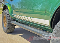 Ford Bronco Full Size ROCKERS Side Body Stripes Upper Door Accent Decals Vinyl Graphics Kits 3M