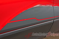 Low Profile View of Detailed view of Chevy Blazer BLAZE Rocker Panel Stripes Lower Door Decals 3M Vinyl Graphics Kit