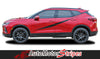 Detailed view of 2015-2026 Chevy Blazer FLASHPOINT Side Body Stripes Door Decals 3M Vinyl Graphics Kit
