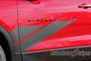 Close Up with AWD Text View of Chevy Blazer SIDEKICK Stripes Side Door Decals Body Stripe 3M Vinyl Graphics Kit