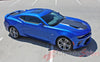 Detailed view of 2016-2018 Chevy Camaro 50th Anniversary Heritage Indy 500 Style Center Wide Hood Trunk Spoiler Rally Racing 3M Stripes Kit fits SS RS V6