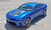 2016 2017 Chevy Camaro 50th Anniversary Heritage Indy 500 Style Center Wide Hood Trunk Spoiler Rally Racing 3M Stripes Kit fits SS RS V6