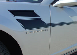2010-2013 and 2014-2015 Chevy Camaro Speed Hockey Stick Side 3M Decal Vinyl Stripes Kit