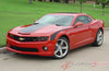 2010-2013 and 2014-2015 Chevy Camaro Single Stripe Wide Center Hood and Trunk Vinyl - Lower Side View