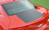 2010-2013 and 2014-2015 Chevy Camaro Single Stripe Wide Center Hood and Trunk Vinyl - Trunk View
