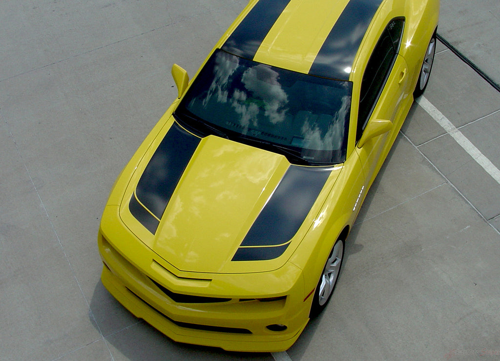 2010-2013 or 2014-2015 Chevy Camaro Bumblebee Bee 2 Transformers Style Racing Rally Stripes 3M Kit for SS, RS, LT, LS