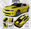 2010-2013 or 2014-2015 Chevy Camaro Bumblebee Bee 2 Transformers Style Racing Rally Stripes 3M Kit for SS, RS, LT, LS