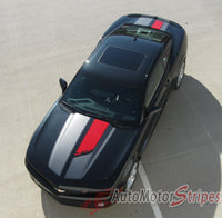 2010-2013 and 2014-2015 Chevy Camaro R-Sport 45th Anniversary OEM Factory Style Racing Stripes Kit - Over View with Color Accent