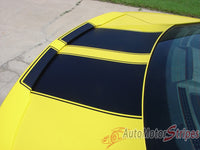 2010-2013 and 2014-2015 Chevy Camaro R-Sport OEM Factory Style 3M Rally Graphics and Racing Stripes Kit - Trunk View