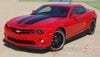 2014-2015 Chevy Camaro R-Sport 14 OEM Factory Style Rally Graphics Racing Stripes 3M Kit - Hood View