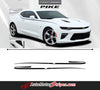 2016 2017 Chevy Camaro Pike Upper Side Door to Fender Accent Vinyl Stripes Decal Graphic Kit fits SS and RS Models